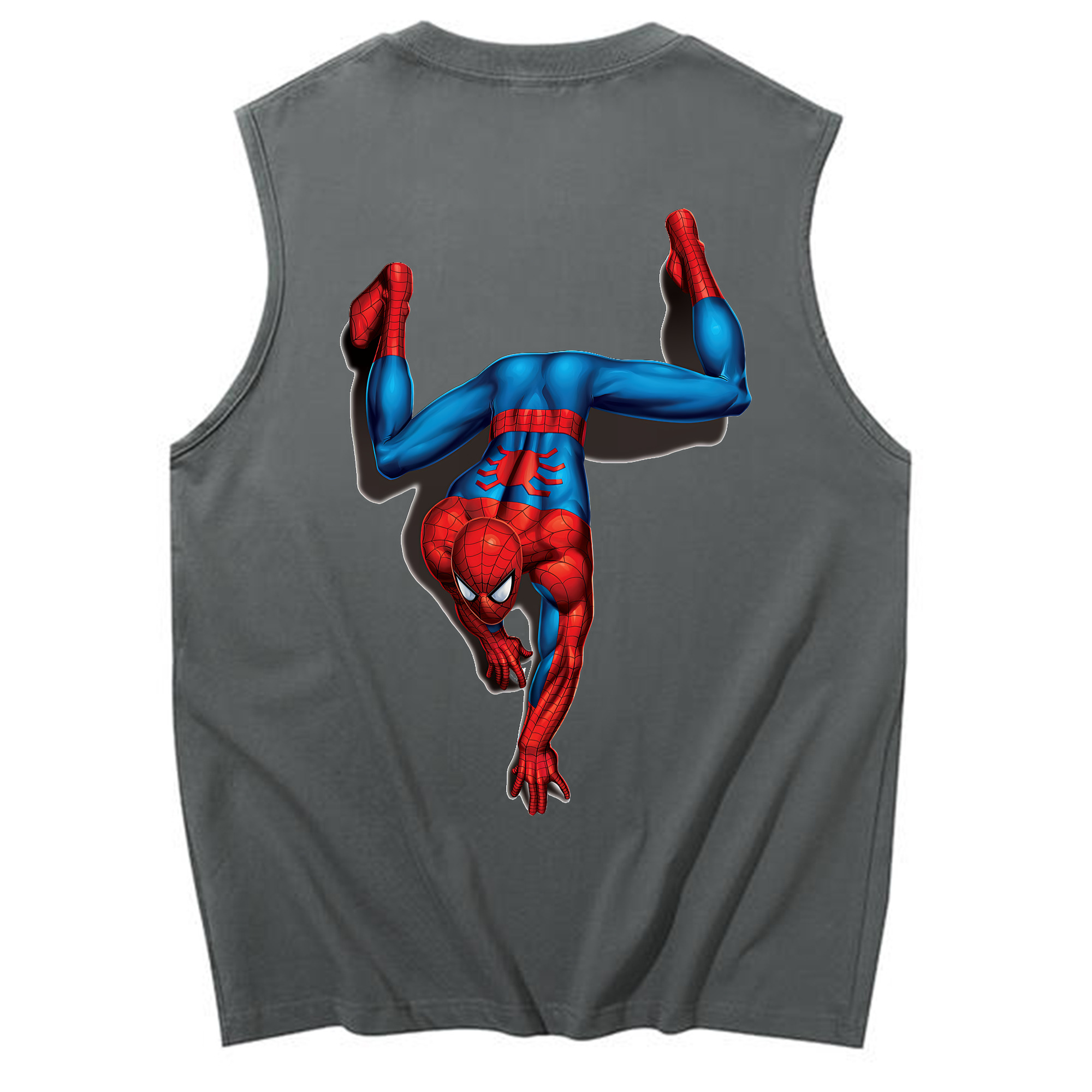 （画像用） Spider Man スパイダーマン コットン100％タンクトップ（背面プリント）